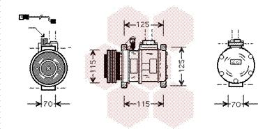Van Wezel 0600K066 - Compresseur, climatisation droxauto.com