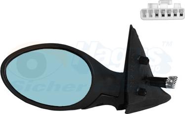Van Wezel 0156807 - Rétroviseur extérieur droxauto.com
