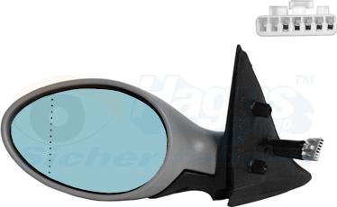 Van Wezel 0156827 - Rétroviseur extérieur droxauto.com