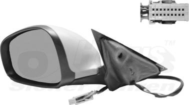 Van Wezel 0160817 - Rétroviseur extérieur droxauto.com