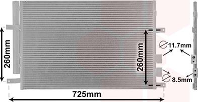 Van Wezel 01005097 - Condensateur, climatisation droxauto.com