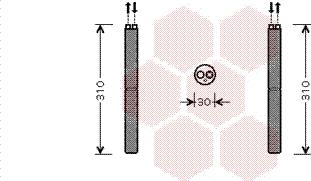 Van Wezel 0100D098 - Filtre déshydratant, climatisation droxauto.com