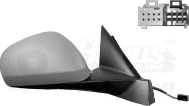 Van Wezel 0177828 - Rétroviseur extérieur droxauto.com