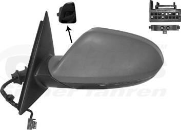Van Wezel 0342817 - Rétroviseur extérieur droxauto.com