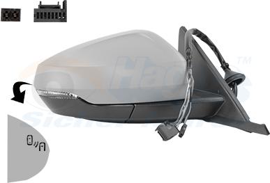 Van Wezel 0366828 - Rétroviseur extérieur droxauto.com