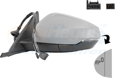 Van Wezel 0366827 - Rétroviseur extérieur droxauto.com