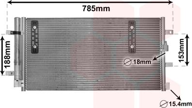 Van Wezel 03005297 - Condensateur, climatisation droxauto.com