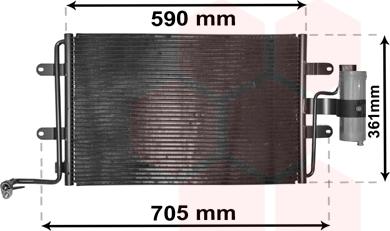 Van Wezel 03015130 - Condensateur, climatisation droxauto.com