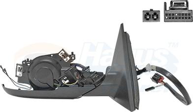 Van Wezel 0307860 - Rétroviseur extérieur droxauto.com