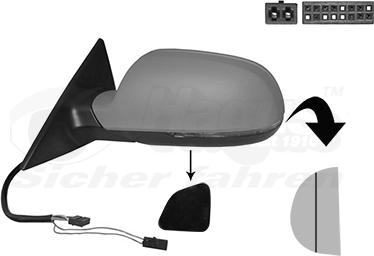 Van Wezel 0383827 - Rétroviseur extérieur droxauto.com