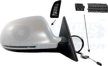 Van Wezel 0378808 - Rétroviseur extérieur droxauto.com