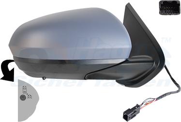 Van Wezel 1557818 - Rétroviseur extérieur droxauto.com