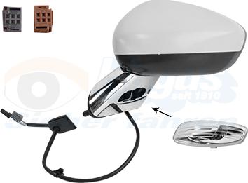 Van Wezel 1075807 - Rétroviseur extérieur droxauto.com