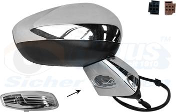 Van Wezel 1075816 - Rétroviseur extérieur droxauto.com