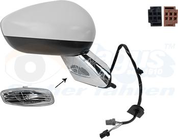 Van Wezel 1075818 - Rétroviseur extérieur droxauto.com