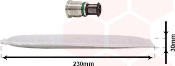 Van Wezel 1100D061 - Filtre déshydratant, climatisation droxauto.com