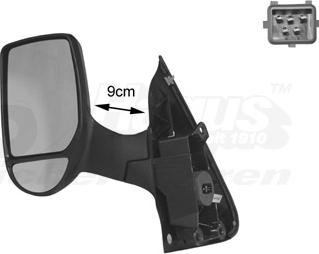 Van Wezel 1898807 - Rétroviseur extérieur droxauto.com