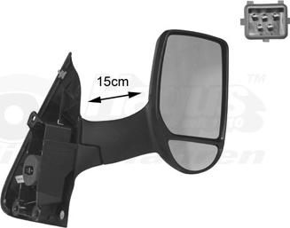 Van Wezel 1898818 - Rétroviseur extérieur droxauto.com