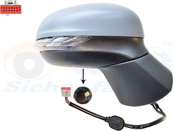 Van Wezel 1853818 - Rétroviseur extérieur droxauto.com