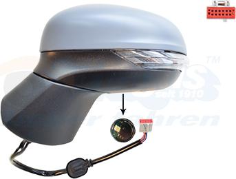 Van Wezel 1853817 - Rétroviseur extérieur droxauto.com