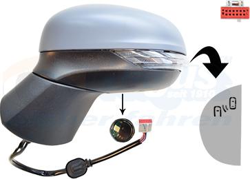 Van Wezel 1853827 - Rétroviseur extérieur droxauto.com