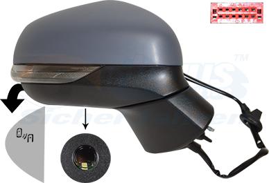 Van Wezel 1809818 - Rétroviseur extérieur droxauto.com