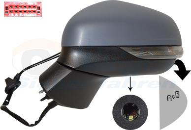Van Wezel 1809817 - Rétroviseur extérieur droxauto.com