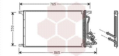 Van Wezel 18005304 - Condensateur, climatisation droxauto.com
