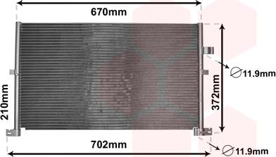 Van Wezel 18005334 - Condensateur, climatisation droxauto.com