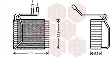 Van Wezel 1800V109 - Évaporateur climatisation droxauto.com