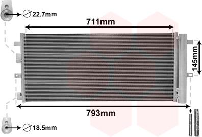 Van Wezel 18015701 - Condensateur, climatisation droxauto.com
