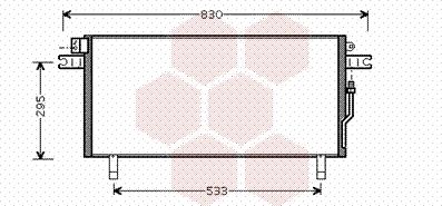 Van Wezel 13005268 - Condensateur, climatisation droxauto.com