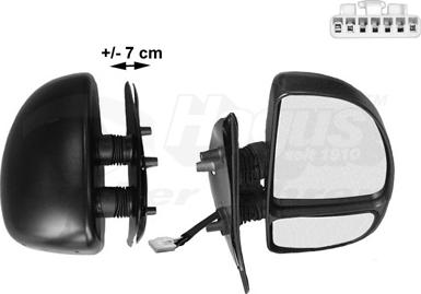 Van Wezel 1747808 - Rétroviseur extérieur droxauto.com
