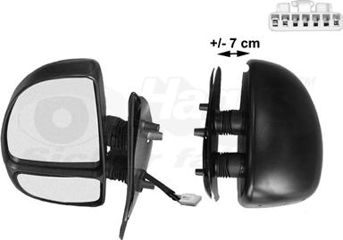 Van Wezel 1747807 - Rétroviseur extérieur droxauto.com