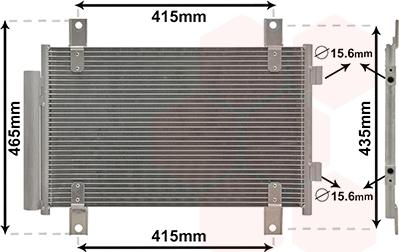 Van Wezel 17005351 - Condensateur, climatisation droxauto.com