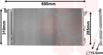 Van Wezel 17005293 - Condensateur, climatisation droxauto.com