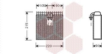 Van Wezel 1700V257 - Évaporateur climatisation droxauto.com