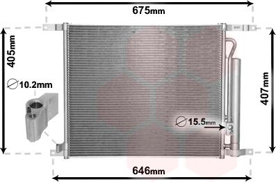 Van Wezel 81005139 - Condensateur, climatisation droxauto.com