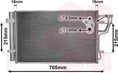 Van Wezel 83005102 - Condensateur, climatisation droxauto.com