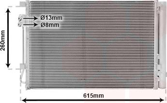 Van Wezel 83005280 - Condensateur, climatisation droxauto.com