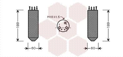 Van Wezel 8300D042 - Filtre déshydratant, climatisation droxauto.com