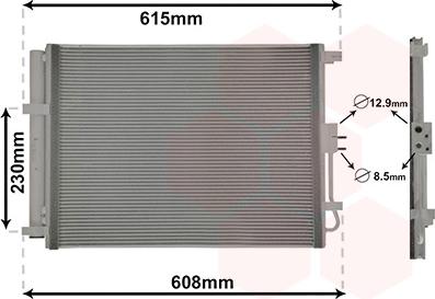 Van Wezel 83015702 - Condensateur, climatisation droxauto.com