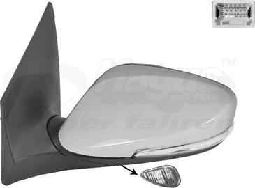 Van Wezel 8244817 - Rétroviseur extérieur droxauto.com