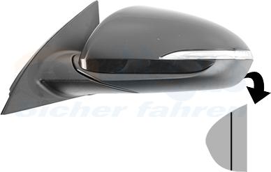 Van Wezel 8254815 - Rétroviseur extérieur droxauto.com