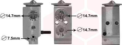 Van Wezel 82001300 - Détendeur, climatisation droxauto.com