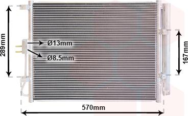 Van Wezel 82015705 - Condensateur, climatisation droxauto.com