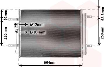 Van Wezel 82015712 - Condensateur, climatisation droxauto.com
