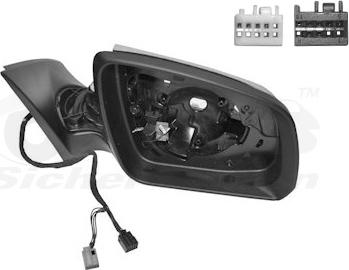 Van Wezel 3091858U - Rétroviseur extérieur droxauto.com