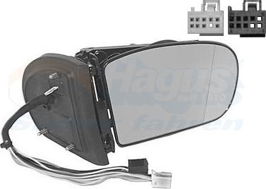 Van Wezel 3041858 - Rétroviseur extérieur droxauto.com