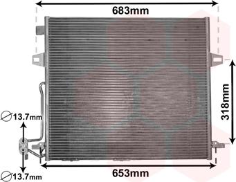 Van Wezel 30005406 - Condensateur, climatisation droxauto.com